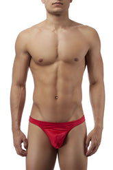 Male Power 442076 Satin Lycra Bong Tanga Farbe Rot